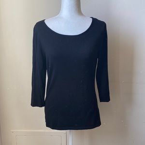 Express Black Three-Quarters Length Sweater